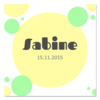 Geburtskarte Sabine / Fabio